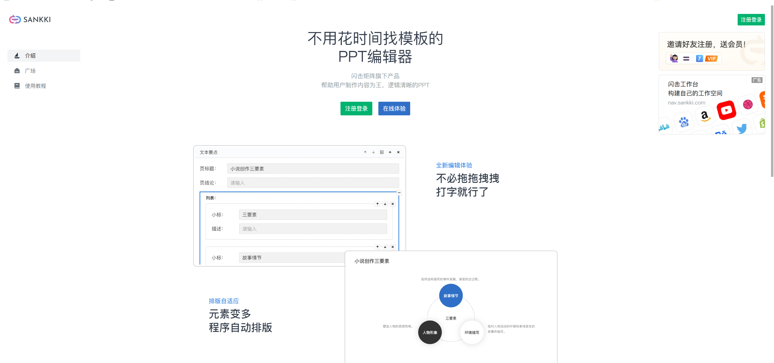 闪击PPT -AI驱动的智能PPT编辑器,让演示更简单