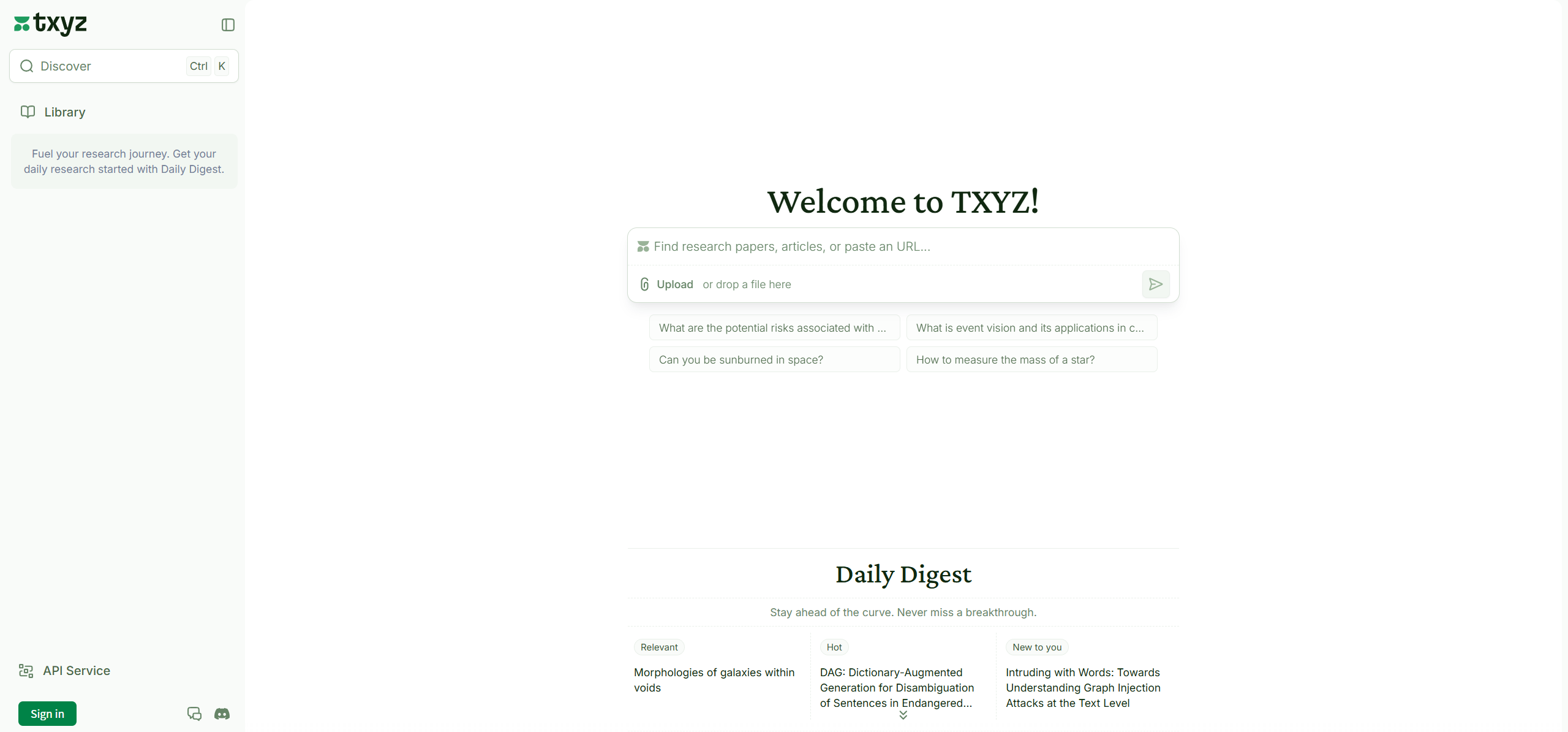 TXYZ:您的研究旅程加速器