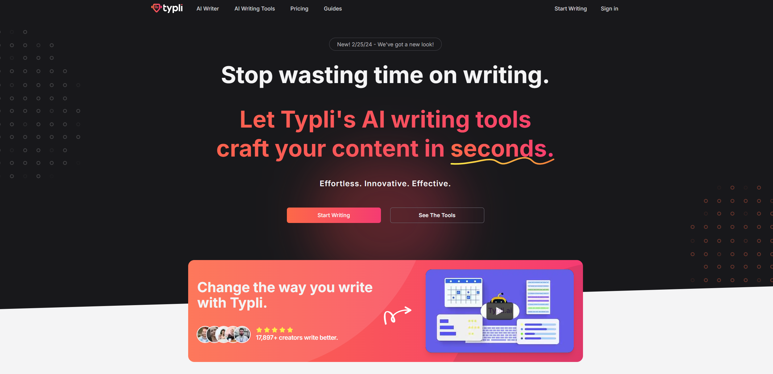 Typli.ai:赋予您的写作超能力的AI写作工具