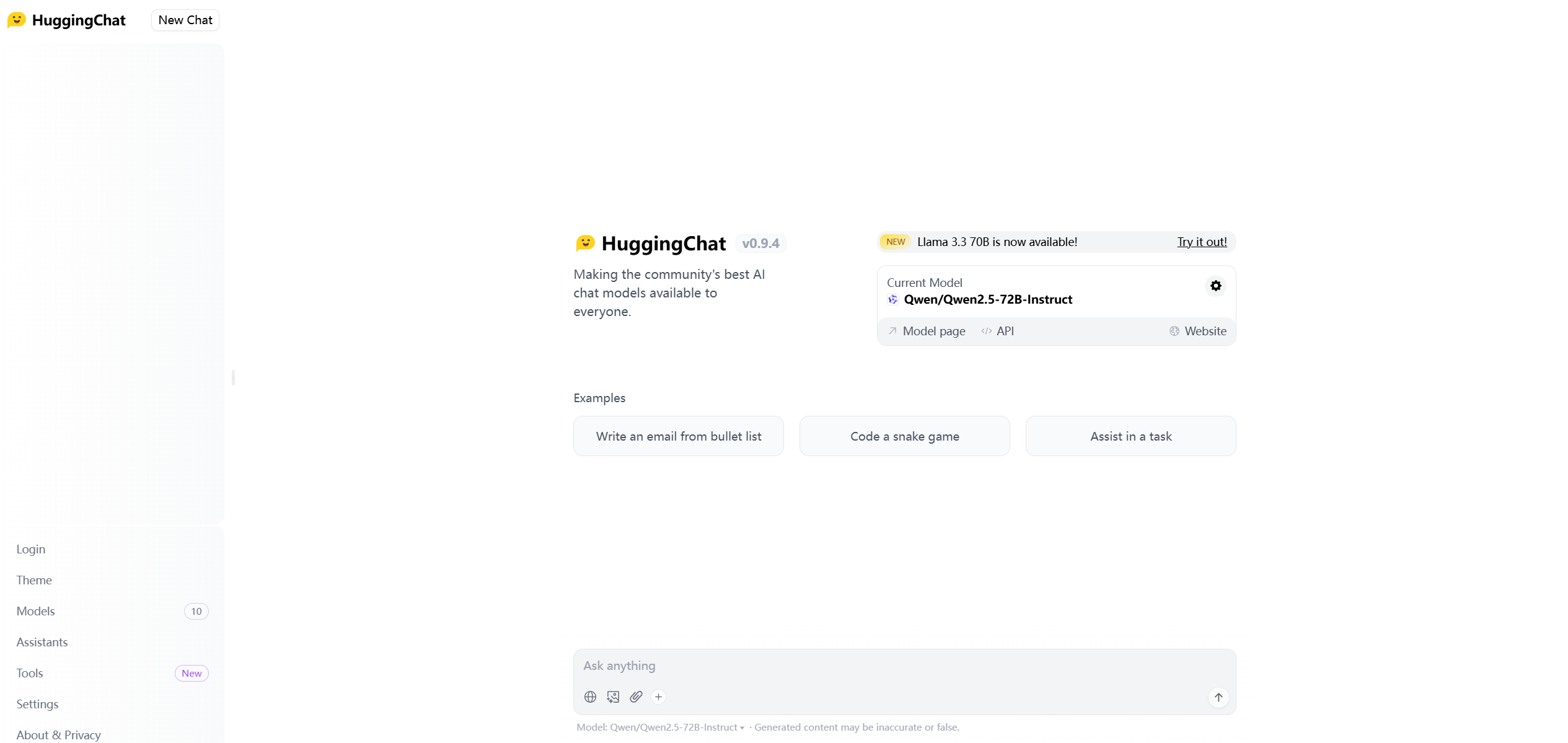 HuggingChat:引领AI聊天模型的未来