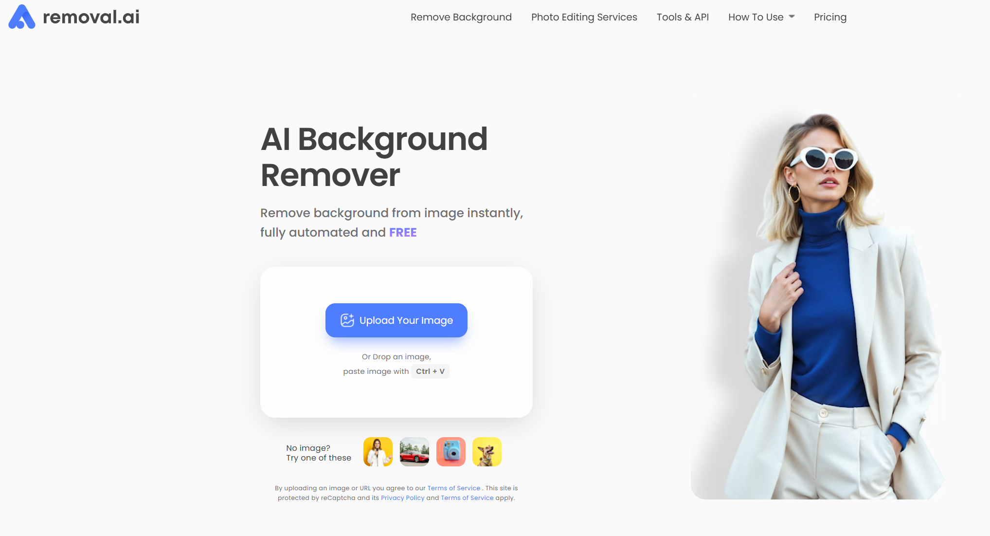 Removal.AI —— 免费在线背景移除工具,提升您的创意设计效率
