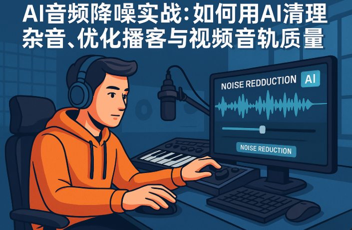 AI音频降噪实战:如何用AI清理杂音,优化播客与视频音轨质量