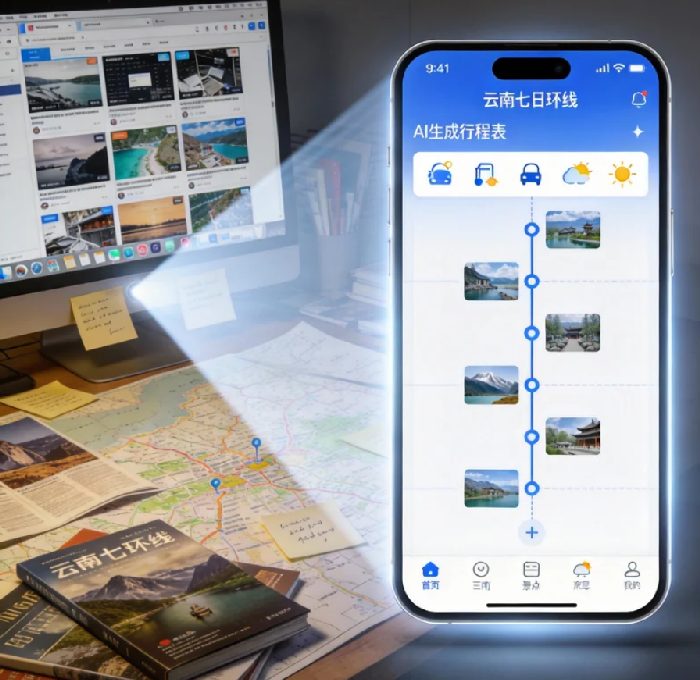 告别行程焦虑：我用这个AI旅行规划师，3分钟生成了媲美导游的七日环线攻略