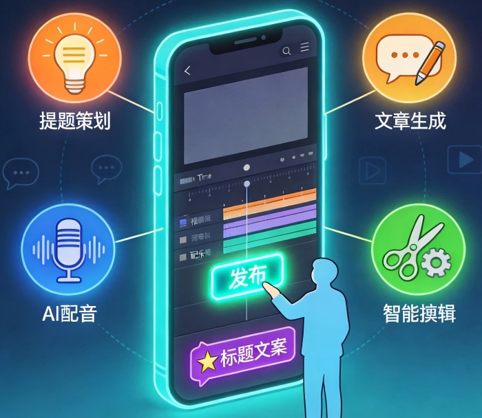 用AI做短视频创作：从选题策划到成片剪辑，一套新手也能上手的运营方案