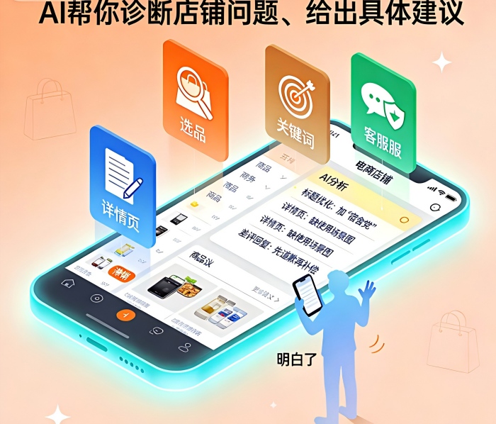 用AI做电商运营:从选品分析到客服话术,一套中小卖家的提效方案
