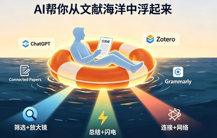 用AI做学术研究:从文献综述到论文润色,一套研究生和科研人员的提效方案