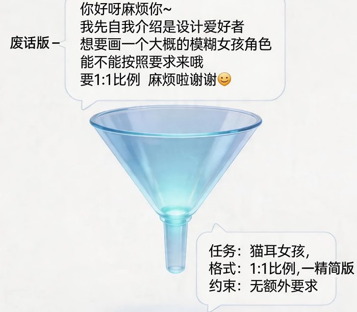 AI提示词的“废话过滤器”：怎么写才能让AI一次性听懂你的需求